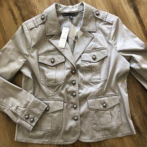 WHBM Cropped Military Jacket